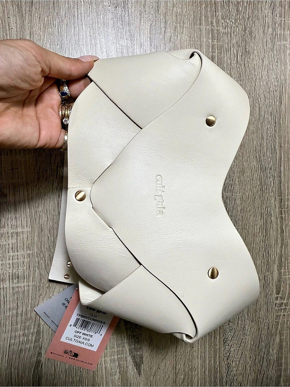 Cult Gaia Olia Top Sculptural Bandeau White XS/S
